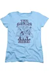 Gildan Looney Tunes Blue Gang Short Sleeve Womens Tee / T-shirt In Blue