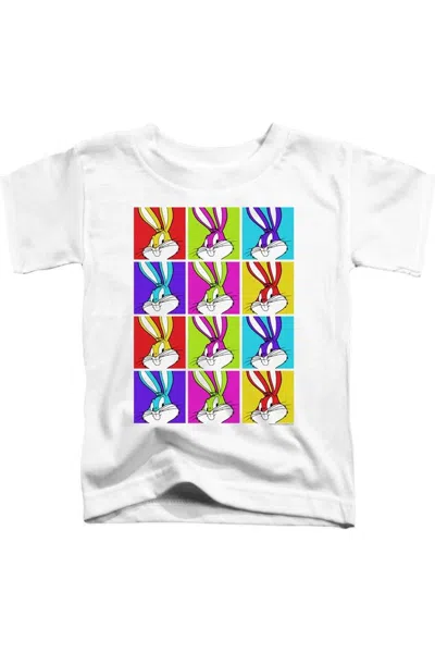 Gildan Kids' Looney Tunes Bugs Tiles Short Sleeve Juvenile Tee / T-shirt In White