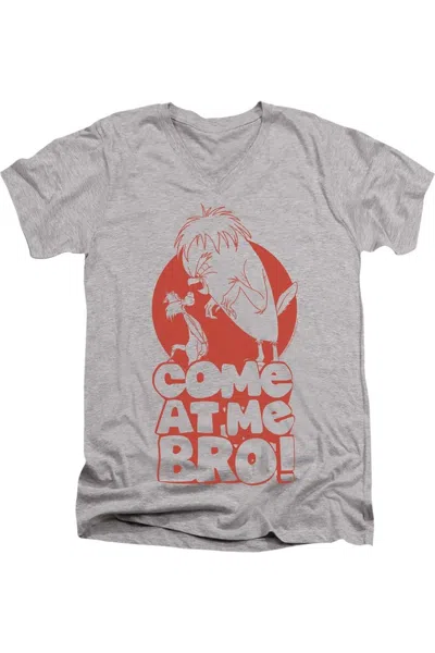 Gildan Looney Tunes Come At Me Short Sleeve Adult V Neck Premium Cotton Tee / T-shirt In Multi