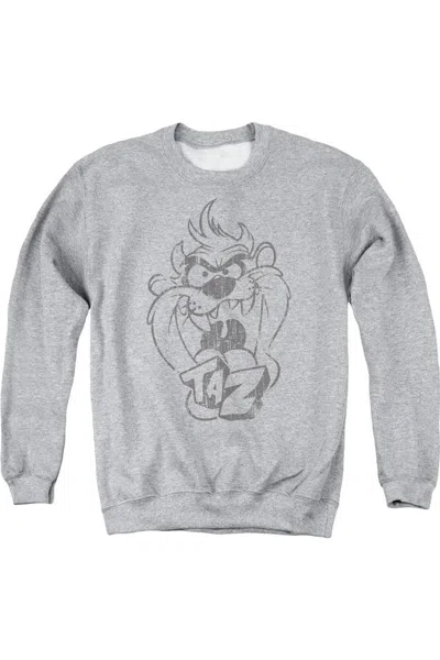 Gildan Looney Tunes Faded Taz Adult Crewneck Sweatshirt In Multi