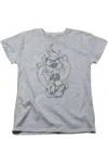Gildan Looney Tunes Faded Taz Short Sleeve Womens Tee / T-shirt In Multi