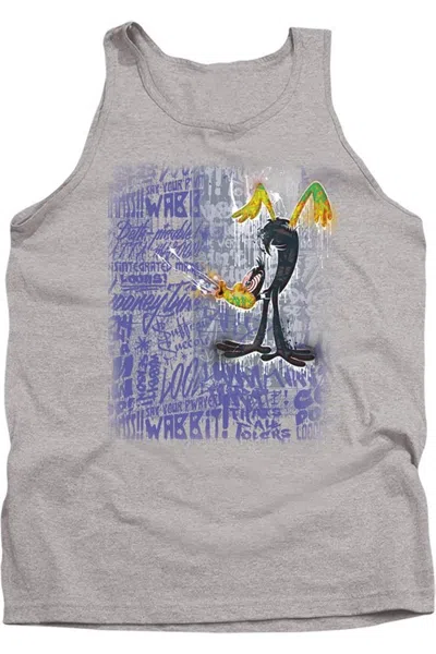 Gildan Looney Tunes Graffiti Duck Adult Tank Top In Multi