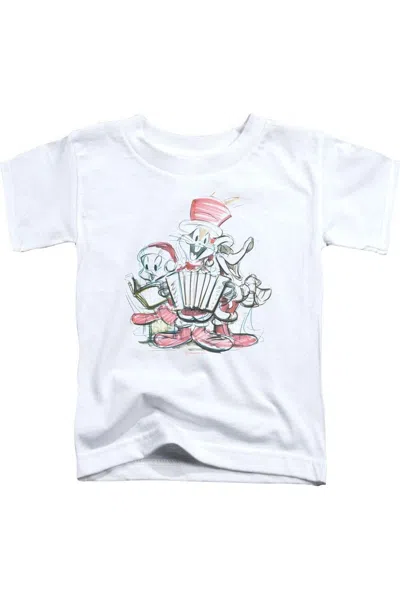 Gildan Kids' Looney Tunes Holiday Sketch Short Sleeve Youth Tee / T-shirt In White