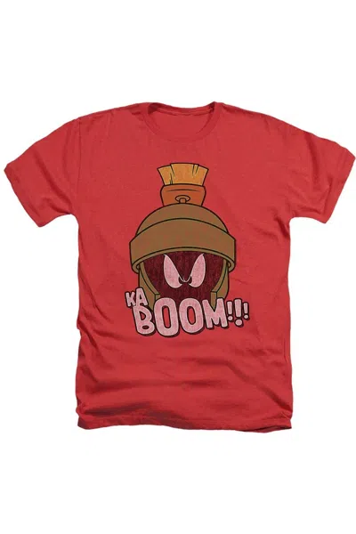Gildan Looney Tunes Kaboom Adult Heather Tee / T-shirt In Red