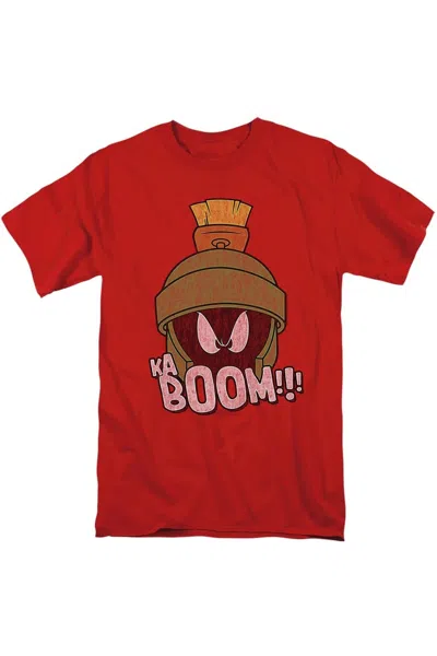 Gildan Looney Tunes Kaboom Short Sleeve Adult Tee / T-shirt In Red