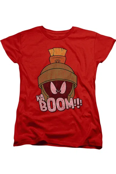 Gildan Looney Tunes Kaboom Short Sleeve Women´s Tee / T-shirt In Red