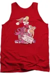 Gildan Looney Tunes Lola Present Adult Tank Top In Red