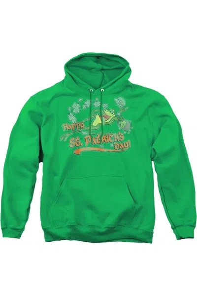 Gildan Looney Tunes Michigan J Adult Pull Over Hoodie / Hooded Sweatshirt In Green