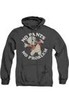 Gildan Looney Tunes No Pants Adult Heather Hoodie / Hooded Sweatshirt In Black