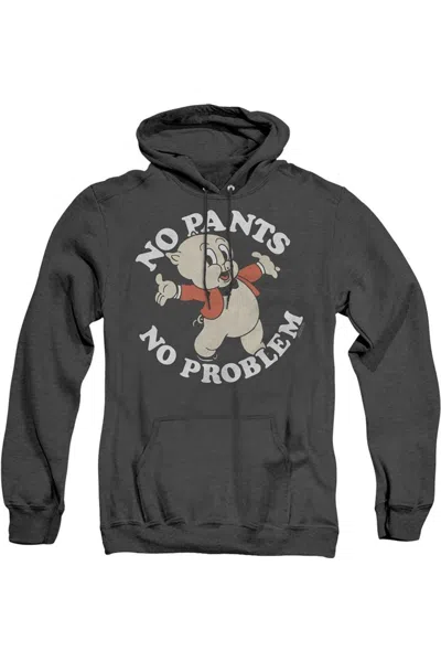 Gildan Looney Tunes No Pants Adult Heather Hoodie / Hooded Sweatshirt In Black