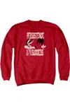 Gildan Looney Tunes Persistence Adult Crewneck Sweatshirt In Red