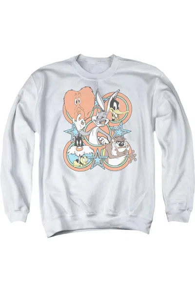 Gildan Looney Tunes Screen Stars Adult Crewneck Sweatshirt In White
