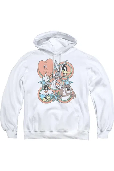Gildan Looney Tunes Screen Stars Adult Pull Over Hoodie / Hooded Sweatshirt In White