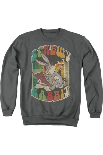 Gildan Looney Tunes Screwy Rabbit Adult Crewneck Sweatshirt In Pink