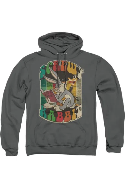 Gildan Looney Tunes Screwy Rabbit Adult Pull Over Hoodie / Hooded Sweatshirt In Gray