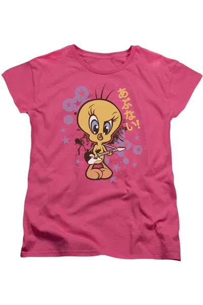 Gildan Looney Tunes So Bad Short Sleeve Womens Tee / T-shirt In Pink