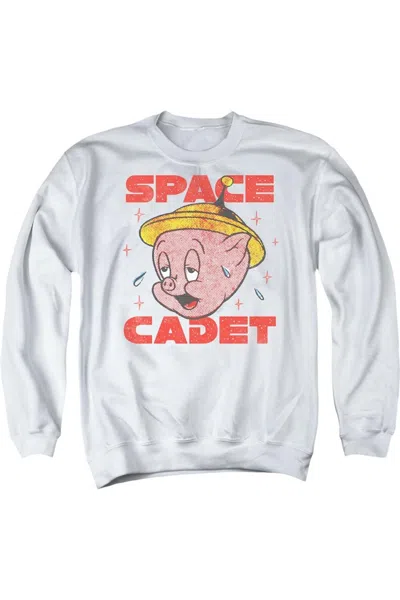 Gildan Looney Tunes Space Ghost Adult Crewneck Sweatshirt In White