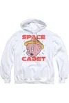 Gildan Looney Tunes Space Ghost Adult Pull Over Hoodie / Hooded Sweatshirt In White