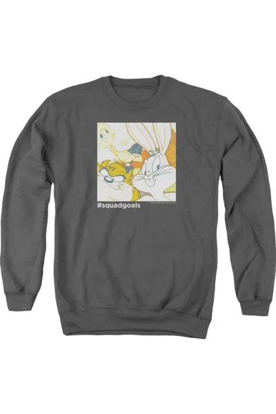 Gildan Looney Tunes Squad Goals Adult Crewneck Sweatshirt In Pink