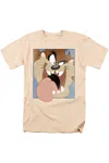Gildan Looney Tunes Taz Closeup Short Sleeve Adult Tee / T-shirt In White