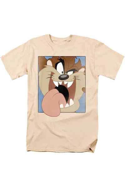 Gildan Looney Tunes Taz Closeup Short Sleeve Adult Tee / T-shirt In White