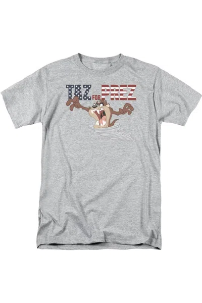 Gildan Looney Tunes Taz For Prez 3 Short Sleeve Adult Tee / T-shirt In Multi