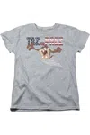 Gildan Looney Tunes Taz For Prez 3 Short Sleeve Womens Tee / T-shirt In Multi