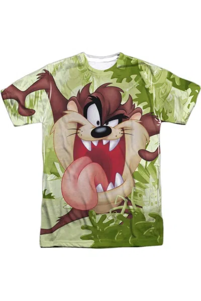 Gildan Looney Tunes Taz Short Sleeve Adult Poly Crew Tee / T-shirt In White