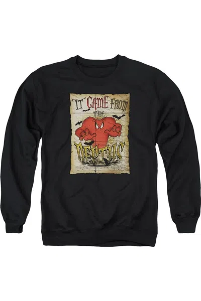 Gildan Looney Tunes The Depths Adult Crewneck Sweatshirt In Black