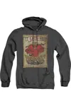 Gildan Looney Tunes The Depths Adult Heather Hoodie / Hooded Sweatshirt In Black