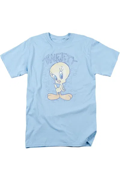 Gildan Looney Tunes Tweety Fade Short Sleeve Adult Tee / T-shirt In Blue