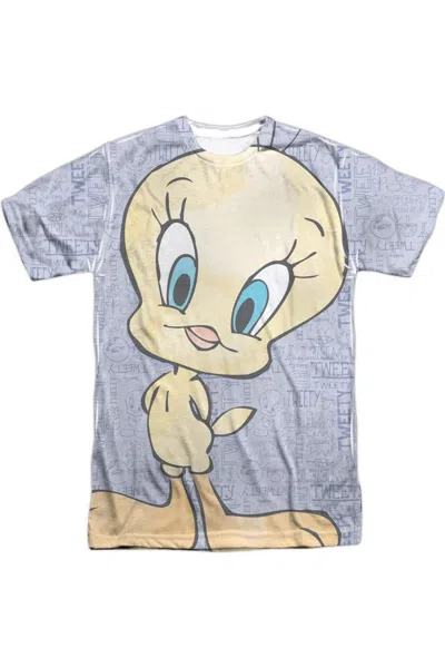 Gildan Looney Tunes Tweety Girl Short Sleeve Adult Poly Crew Tee / T-shirt In White
