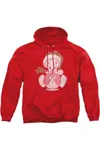 Gildan Looney Tunes Tweey Globe Adult Pull Over Hoodie / Hooded Sweatshirt In Red