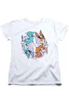 Gildan Looney Tunes Wacky Wabbit Short Sleeve Women´s Tee / T-shirt In White