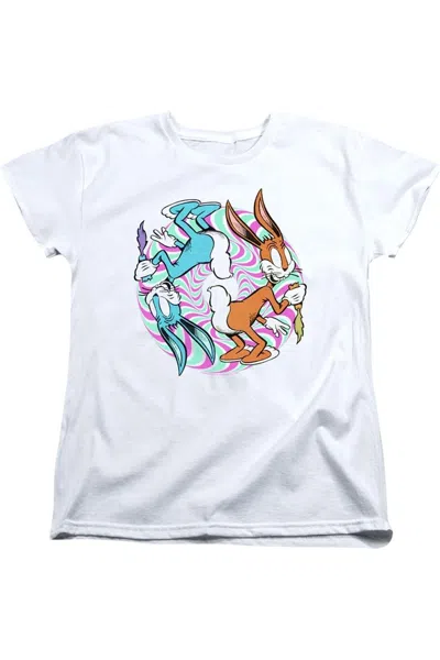 Gildan Looney Tunes Wacky Wabbit Short Sleeve Women´s Tee / T-shirt In White