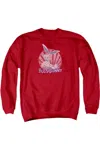 Gildan Looney Tunes Wishful Thinking Adult Crewneck Sweatshirt In Red