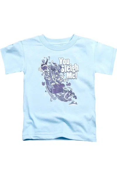 Gildan Kids' Looney Tunes You Sleigh Me Short Sleeve Toddler Tee / T-shirt In Blue