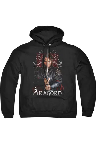 Gildan Lord Of The Rings Aragorn Adult Pull Over Hoodie / Hooded Sweatshirt In Black