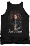 Gildan Lord Of The Rings Aragorn Adult Tank Top In Black