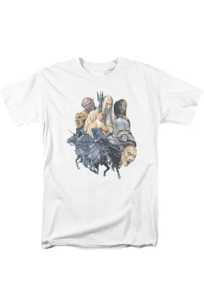 Gildan Lord Of The Rings Collage Of Evil Short Sleeve Adult Tee / T-shirt In White