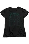 Gildan Lord Of The Rings Doors Of Durin Short Sleeve Womens Tee / T-shirt In Black