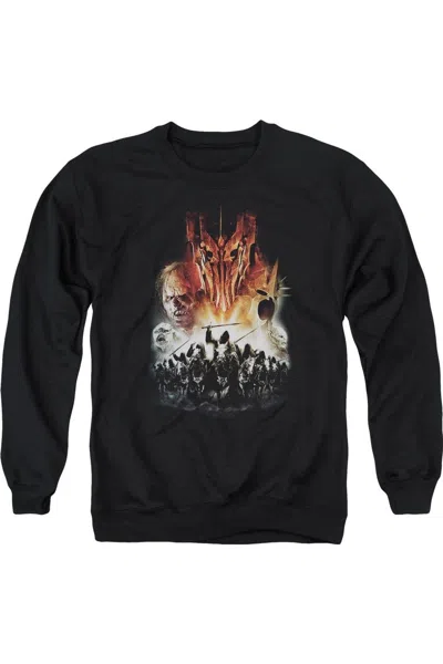 Gildan Lord Of The Rings Evil Rising Adult Crewneck Sweatshirt In Black