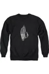 Gildan Lord Of The Rings Hand Of Saruman Adult Crewneck Sweatshirt In Black