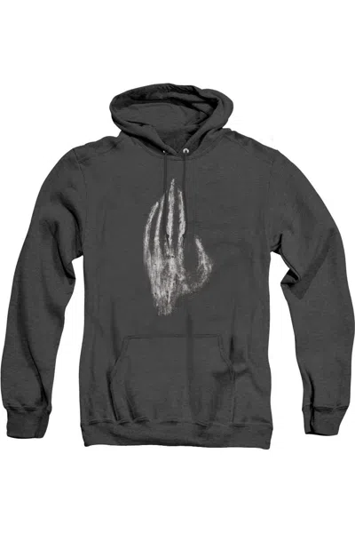 Gildan Lord Of The Rings Hand Of Saruman Adult Heather Hoodie / Hooded Sweatshirt In Black