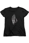 Gildan Lord Of The Rings Hand Of Saruman Short Sleeve Womens Tee / T-shirt In Black