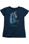Gildan Lord Of The Rings King In The Making Short Sleeve Womens Tee / T-shirt In Blue