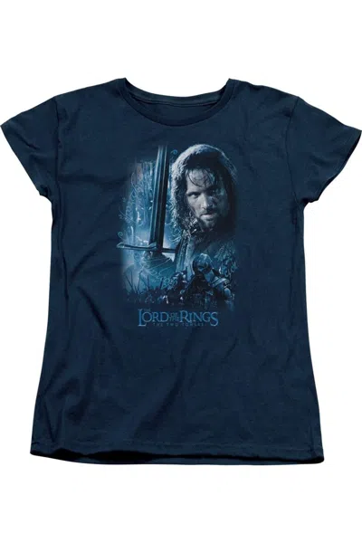 Gildan Lord Of The Rings King In The Making Short Sleeve Womens Tee / T-shirt In Blue