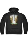 Gildan Lord Of The Rings Kings Of Old Adult Pull Over Hoodie / Hooded Sweatshirt In Black