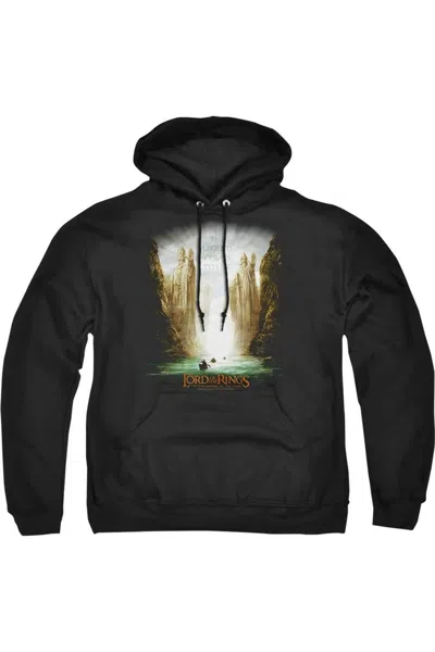 Gildan Lord Of The Rings Kings Of Old Adult Pull Over Hoodie / Hooded Sweatshirt In Black
