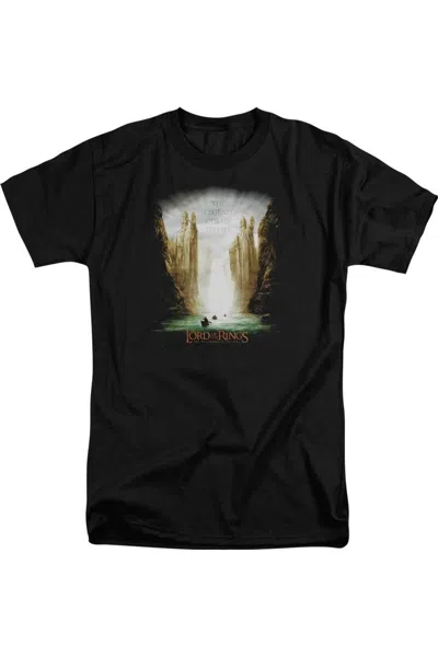 Gildan Lord Of The Rings Kings Of Old Short Sleeve Adult Tall Tee / T-shirt In Black